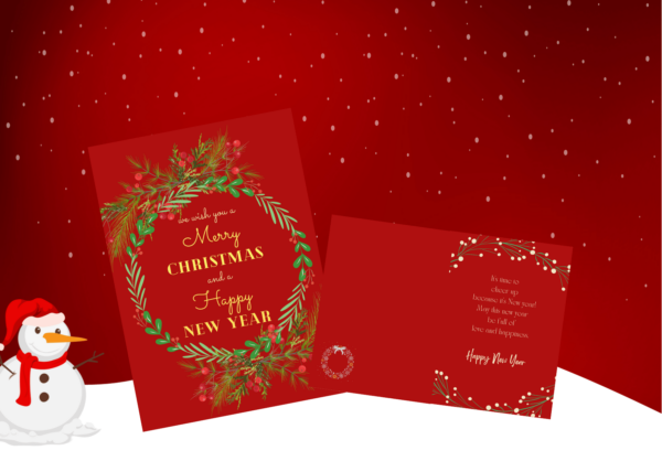 Christmas and new year card