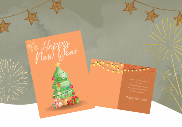 New year card writico